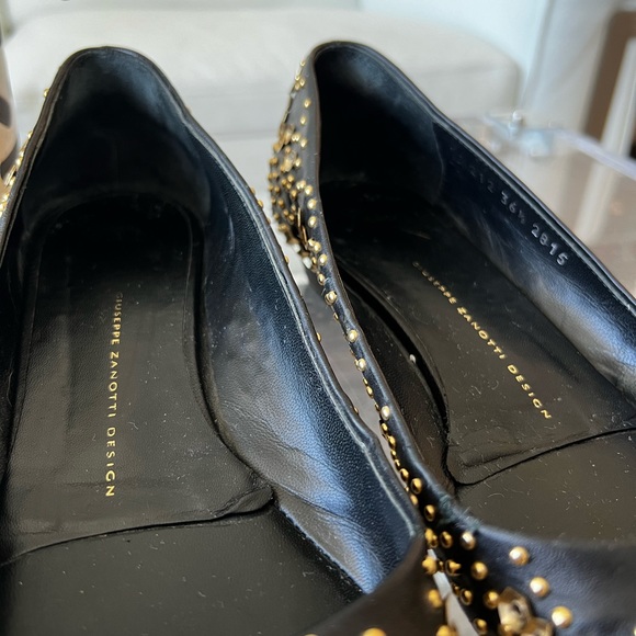 GIUSEPPE ZANOTTI | LEATHER POINTED TOE FLATS - Picture 7 of 11